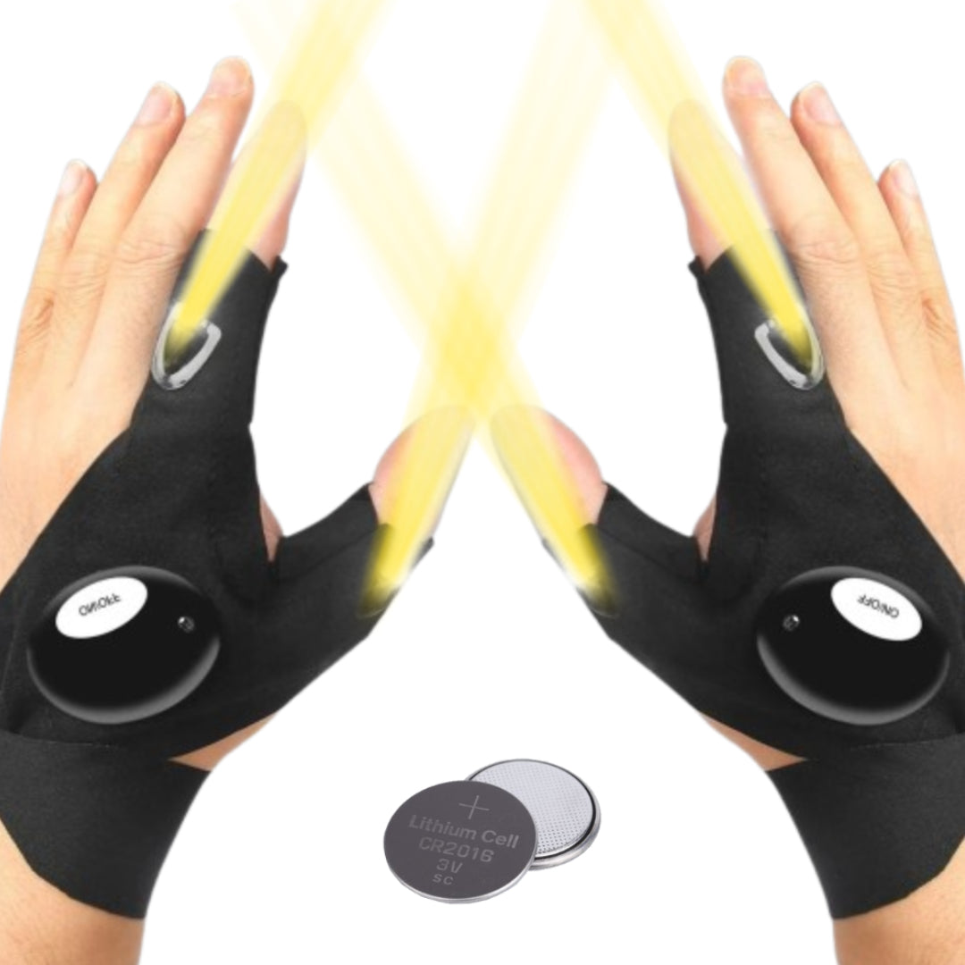 Guantes con linterna LED