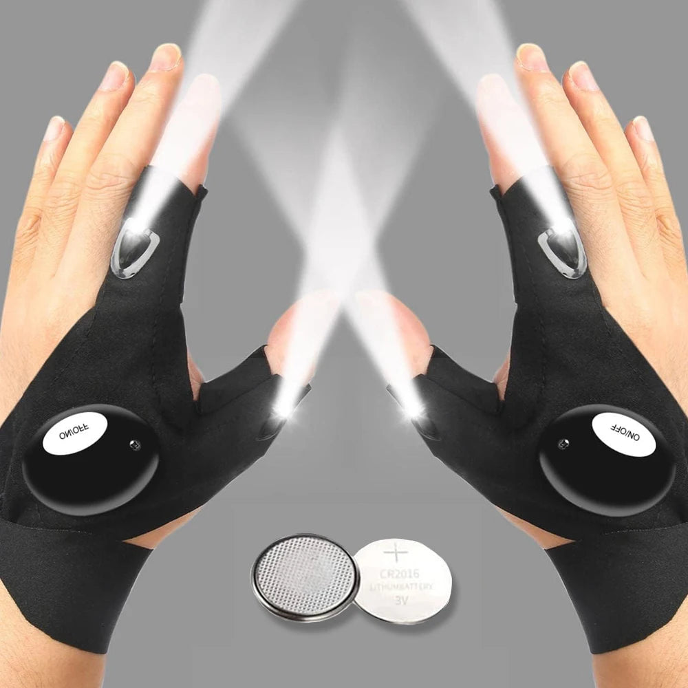 Guantes con linterna LED