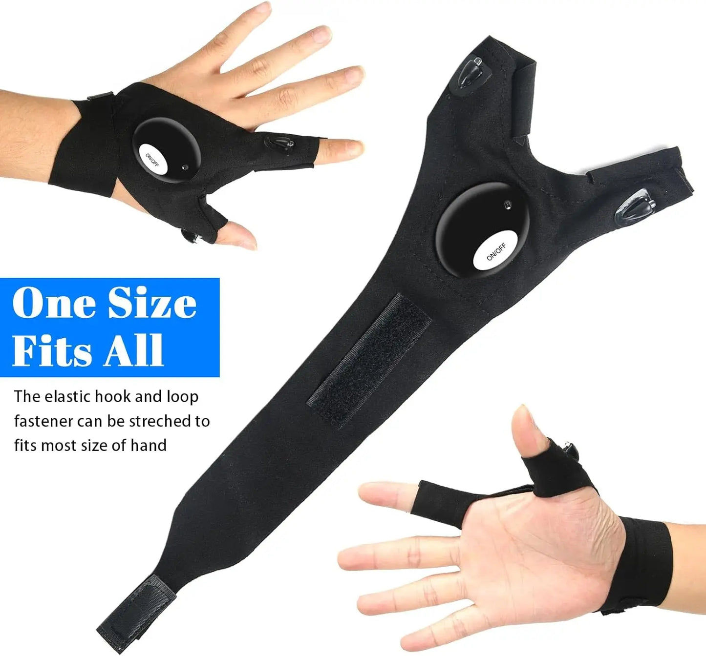Guantes con linterna LED