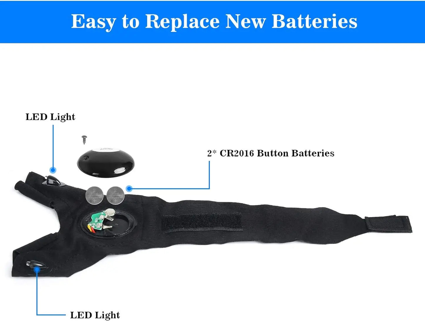 Guantes con linterna LED