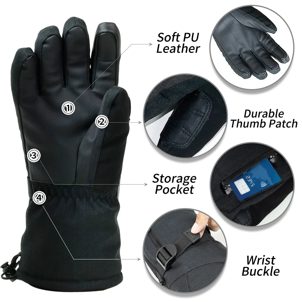 Lianado Extra Heat touch screen Winter Gloves