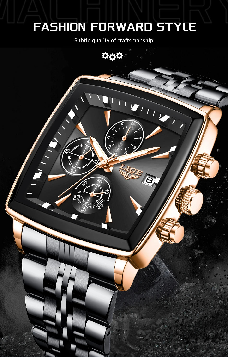 LIANADO Meridian Square Chronograph