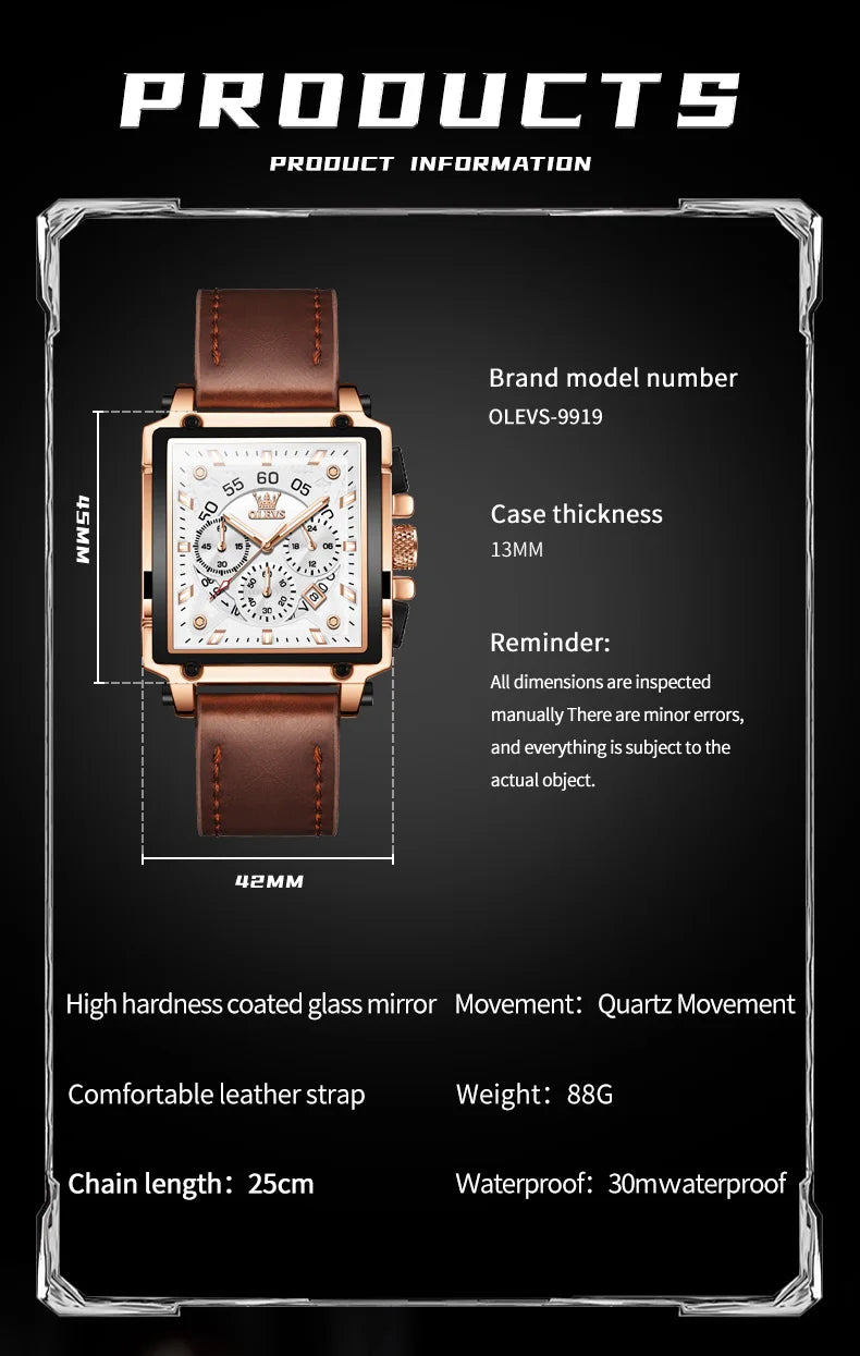 LIANADO Sovereign Square Chronograph